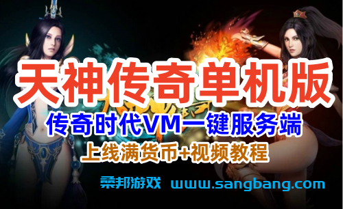 天神传奇网页单机一键端，传奇时代VM一键服务端+上线满货币 第1张
